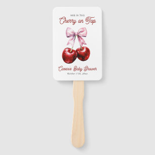 Moderne Cherry auf der Pink Bow Babydusche Fächer