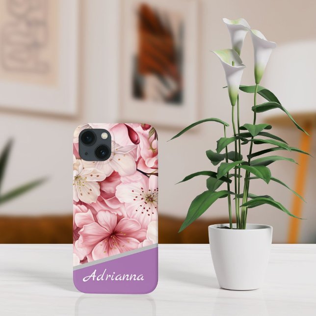 Moderne Cherry-Blossom-Blume Case-Mate iPhone Hülle (Von Creator hochgeladen)