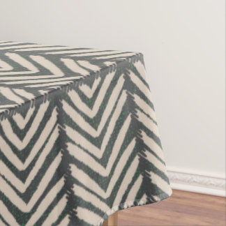 Moderne Chevron - monochrome französische Klassike Tischdecke