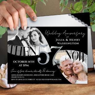 Moderne Chic 57. Hochzeitstag Einladung