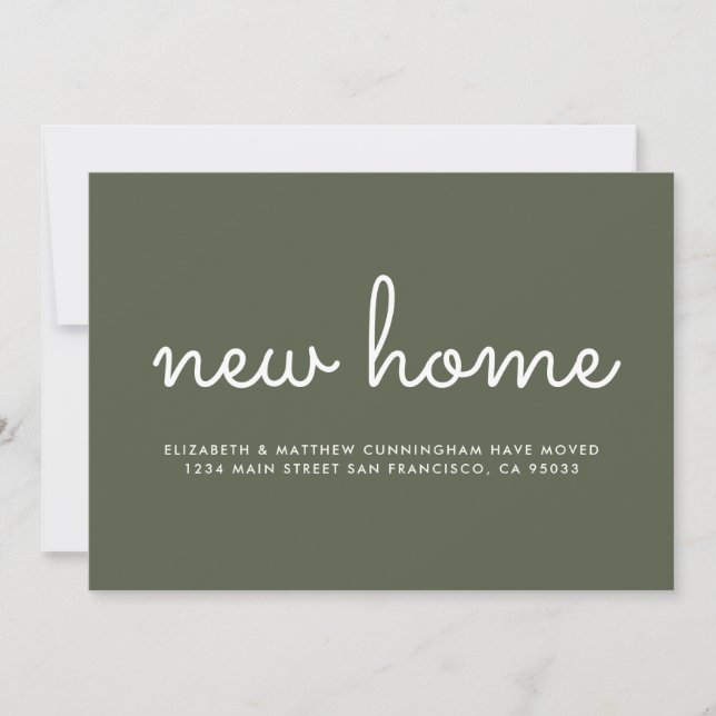 Moderne Chic and Fun Neue Zuhause Announcement Car (Vorderseite)