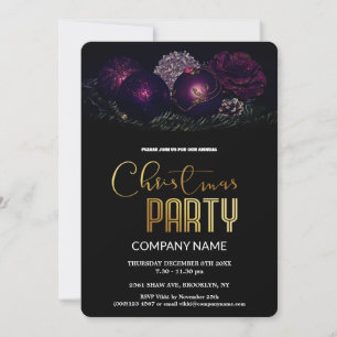 Moderne Chic Corporate Weihnachten Vintage Dekorat Einladung