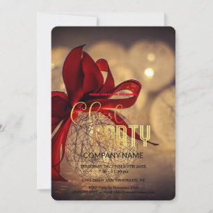 Moderne Chic Corporate Weihnachten Vintage Dekorat Einladung