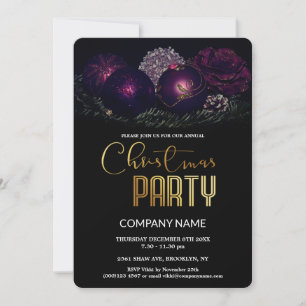 Moderne Chic Corporate Weihnachten Vintage Dekorat Einladung