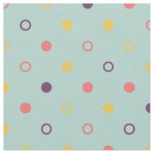 Moderne chic farbenfrohe Polka Punkte geometrische Stoff
