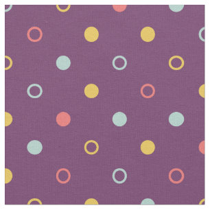 Moderne chic farbenfrohe Polka Punkte geometrische Stoff