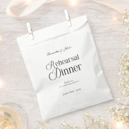 Moderne Chic Generalprobe-Dinner Danke Geschenktütchen