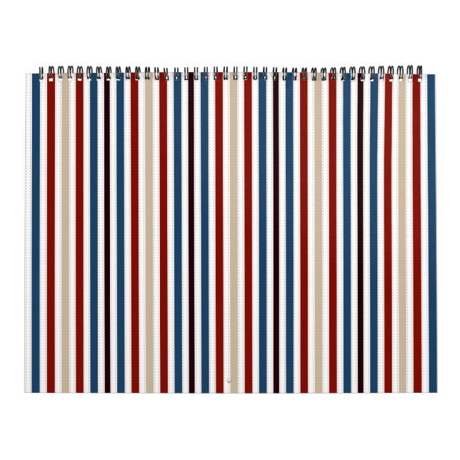 Moderne Chic gestreift Kalender (Titelbild)