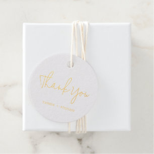 Moderne Chic-Hochzeit Geschenkanhänger