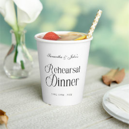 Moderne Chic Probeessen Pappbecher