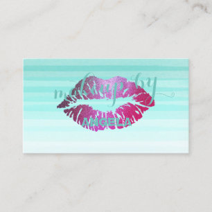 Moderne Chic Professionelle, Lippen-Make-up-Artist Visitenkarte