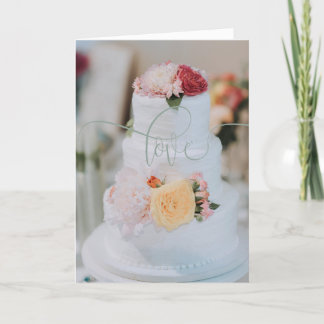 Moderne Chic Script Wedding Grußkarte Dankeskarte