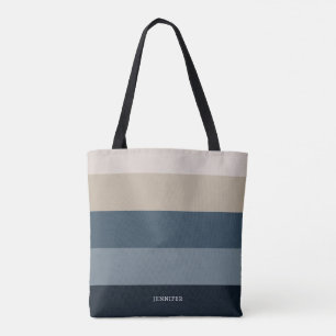Moderne Chic Streifen mit Monogramm