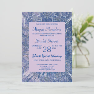 Moderne Chic Textured Bridal Dusche Einladung