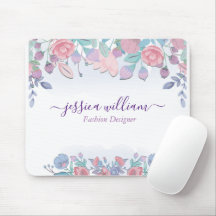 Moderne Chic Watercolor Blue Hydrangeas Floral