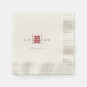 Moderne chinesische Minimalistische, elegante Gold Serviette
