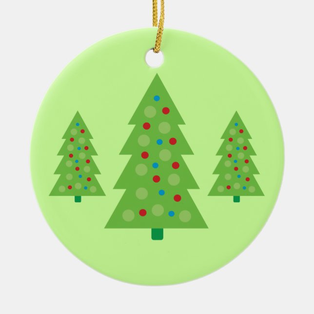 Moderne Christbaumkunst Keramik Ornament (Vorne)