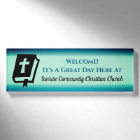 Moderne Christliche Church Greer Usher Name Tag