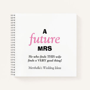 Moderne, Christliche Hochzeitsideen Notizbuch