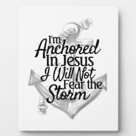 Moderne Christliche Küstenankerarbeiten Fotoplatte