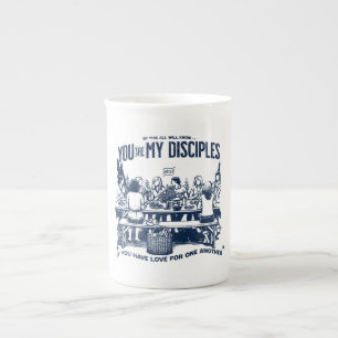 Moderne christliche Tasse mit inspirierendem Bibel