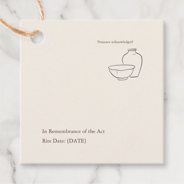 Moderne christliche Taufe Pate Geschenkanhänger (Vorderseite)