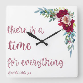 Moderne Christliche Uhr | Ecclesiastes 3:1