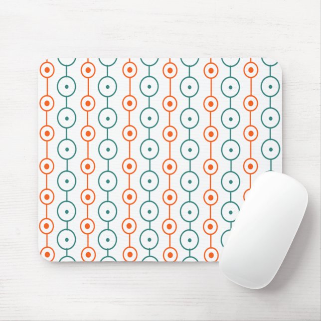 Moderne Circle Stings Mitte des Jahrhunderts Mousepad (Mit Mouse)