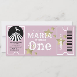 Moderne Circus Stars Geburtstagskarte Ticket Party Einladung