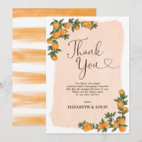Moderne Citrus Orange Botanical Baby Duwer Favorit