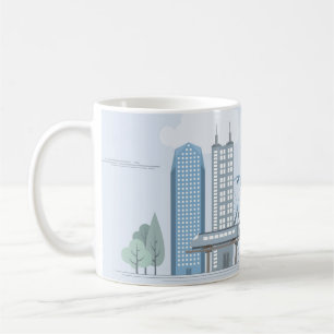 Moderne City Life Tasse - Urban Street Scene