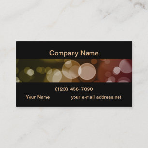 Moderne City Lights Bokeh Visitenkarte