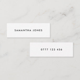 Moderne Classic Personalisiert Mini Business Card Mini Visitenkarte