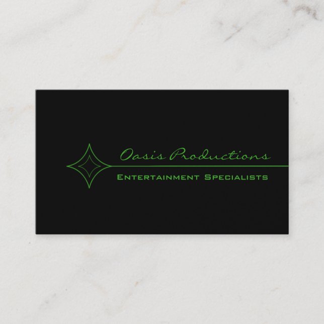Moderne Clean Diamond Business Card, Kelly Green Visitenkarte (Vorderseite)