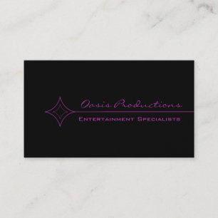 Moderne Clean Diamond Business Card, Lila Visitenkarte