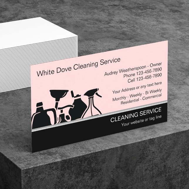 Moderne Clearing Business Cards Visitenkarte (Von Creator hochgeladen)