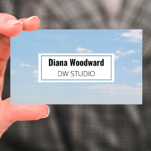 Moderne Clouds Foto Business Card Visitenkarte