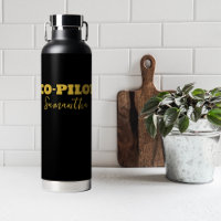 Moderne CO-PILOT-Typografie, Gold Black, kundenspe