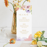 Moderne Cocktails Citrus Wasserfarben Paradies Menükarte<br><div class="desc">Süßes, tangy & zitrusy Hochzeitsmenü, das mit Liebe infiziert ist! Unsere moderne Cocktail Zitrusfrüchte Blumenparadies Hochzeitskollektion erweckt eine sommerliche Cocktail-Atmosphäre. Zitrusfrüchte Elemente perfekt vermischt mit einem duftenden Bouquet von sommerlichen Blumen. Weiche, von Cocktails inspirierte Farbpalette mit Zitruspfirsich, Gelb, Grüntönen und Lavendelstühlen, die mit den Sommerfarben ausbrechen. Unsere Zitrusfrüchte und Blumenbilder...</div>
