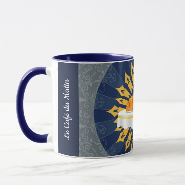 Moderne Coffee-Bar-Deco-Ästhetik Personalisiert Tasse (Links)