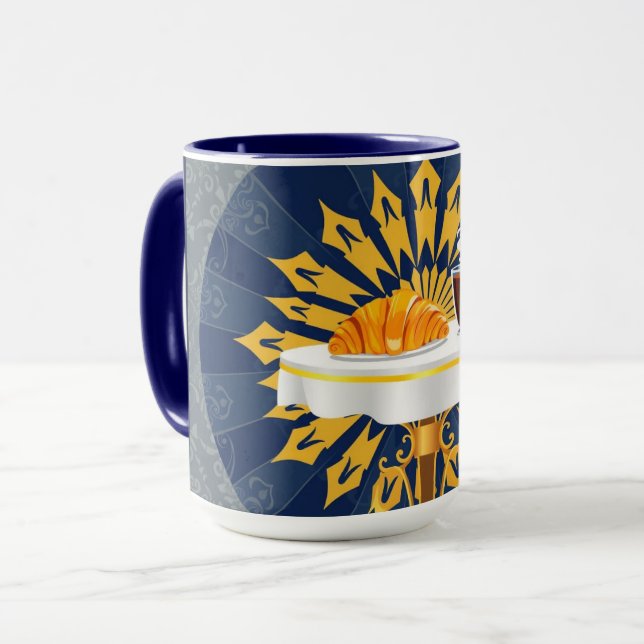 Moderne Coffee-Bar-Deco-Ästhetik Personalisiert Tasse (Vorderseite Links)
