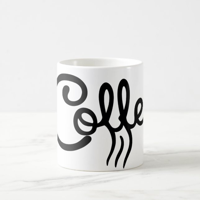 Moderne Coffee Script Tasse - Einzigartige Trauzeu (Mittel)