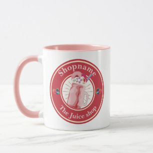 Moderne Cold Smoothies Fruchtsaftwerkstatt Name Tasse