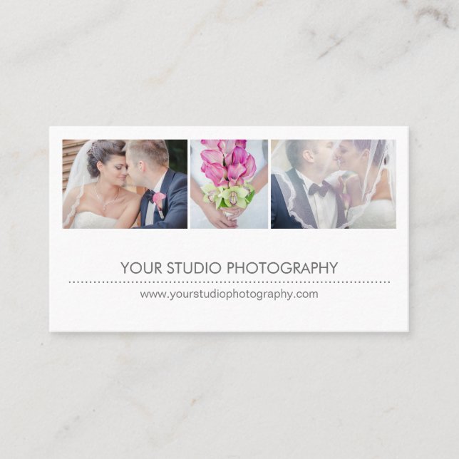 Moderne Collage Business Card Visitenkarte (Vorderseite)