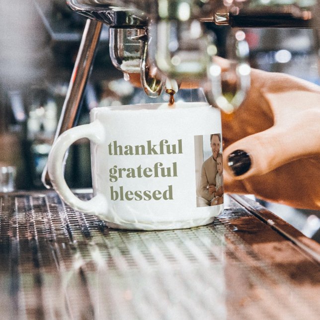 Moderne Collage Drei Foto | Glückliches Erntedankf Espressotasse (Von Creator hochgeladen)