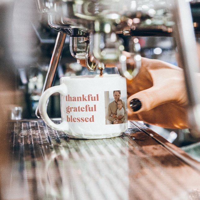 Moderne Collage Drei Foto | Glückliches Erntedankf Espressotasse (Von Creator hochgeladen)