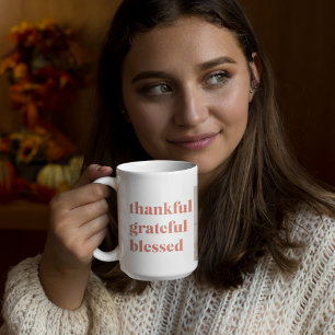Moderne Collage Drei Foto   Glückliches Erntedankf Kaffeetasse