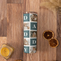 Moderne Collage Fathers Foto & Green Daddy Geschen