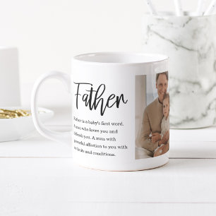 Moderne Collage Foto Farbige Beste Dad Ever Gesche Tasse