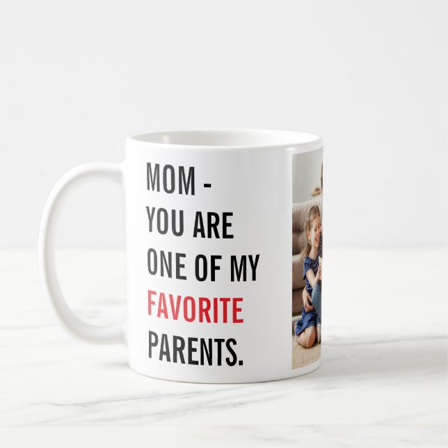 Moderne Collage-Foto- & Frohe Muttertagsgeschenke Kaffeetasse (Links)